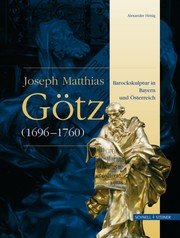 Der Joseph Matthias Götz 1696-1760 - Cover
