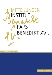 Mitteilungen Institut Papst Benedikt XVI. 5/2012