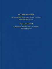 Mitteilungen des Deutschen Archäologischen Instituts, Römische Abteilung 122/2016 - Cover