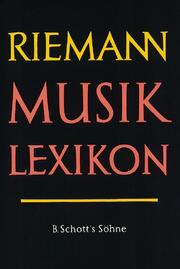 Riemann Musiklexikon - Cover