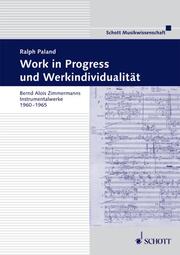 Work in Progress und Werkindividualität - Cover