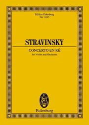 Concerto en ré - Konzert in D - Cover