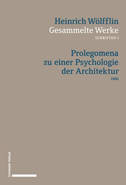 Prolegomena zu einer Psychologie der Architektur (1886) - Cover
