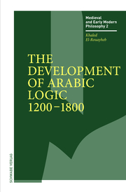 The Development of Arabic Logic (1200–1800)