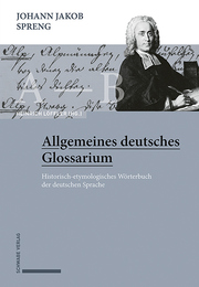 Johann Jakob Spreng, Allgemeines deutsches Glossarium - Cover