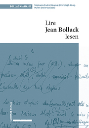 Lire Jean Bollack – Jean Bollack lesen