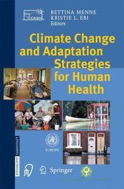 Climate Change and Adaptation Strategies for Human Health