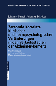Zerebrale Korrelate klinischer und neuropsychologischer Veränderungen bei der Al - Cover