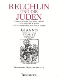 Reuchlin und die Juden - Cover