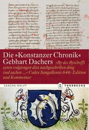 Die 'Konstanzer Chronik' Gebhart Dachers