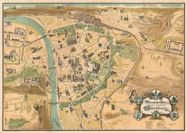 WÜRZBURG um 1900 - Ein historischer Stadtplan