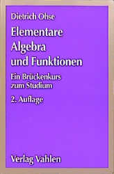 Elementare Algebra und Funktionen - Cover