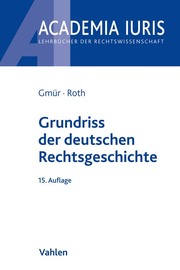 Grundriss der deutschen Rechtsgeschichte - Cover
