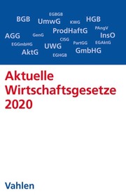 Aktuelle Wirtschaftsgesetze 2020 - Cover