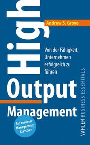 High Output Management