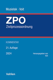 Zivilprozessordnung/ZPO - Cover