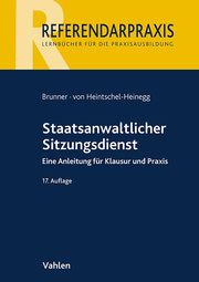 Staatsanwaltlicher Sitzungsdienst - Cover