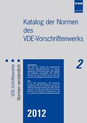 Katalog der Normen des VDE-Vorschriftenwerks 2012