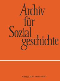 Archiv für Sozialgeschichte - Cover