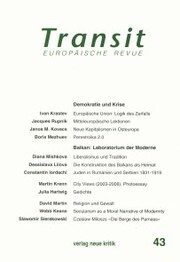 Transit 43. Europäische Revue - Cover