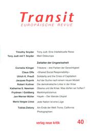 Transit 40. Europäische Revue