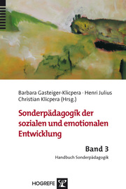 Sonderpädagogik der sozialen und emotionalen Entwicklung - Cover