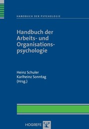 Handbuch der Arbeits- und Organisationspsychologie - Cover