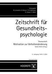 Zeitschrift für Gesundheitspsychologie 2/2004