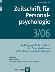 Zeitschrift für Personalpsychologie 3/2006
