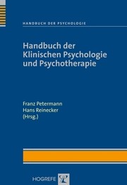 Handbuch der Klinischen Psychologie und Psychotherapie - Cover