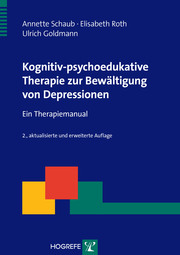 Kognitiv-psychoedukative Therapie zur Bewältigung von Depressionen - Cover