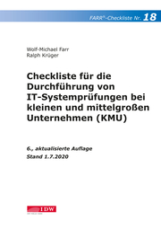 Farr, Checkliste 18 (IT-Systemprüfung KMU), 6.A.