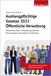 Aushangpflichtige Gesetze 2022 - Öffentliche Verwaltung - Cover