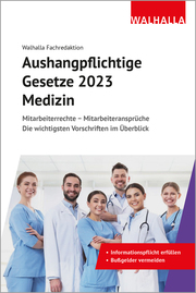 Aushangpflichtige Gesetze 2023 Bereich Medizin