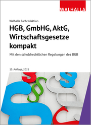 HGB, GmbHG, AktG, Wirtschaftsgesetze kompakt 2021 - Cover