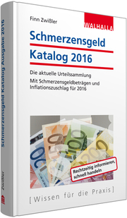 Schmerzensgeld Katalog 2016 - Cover