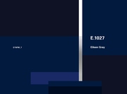 Eileen Gray: E.1027,1926-1929 - Cover
