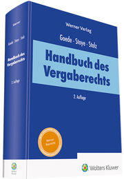 Handbuch des Vergaberechts - Cover
