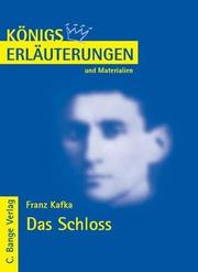 Erläuterungen zu Franz Kafka: Das Schloss - Cover