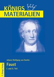 Faust I und II von Johann Wolfgang von Goethe. - Cover