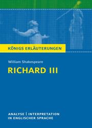 Richard III von William Shakespeare - Textanalyse und Interpretation - Cover