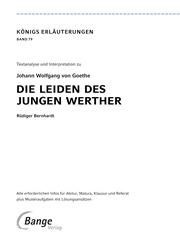Die Leiden des jungen Werther von Johann Wolfgang von Goethe - Textanalyse und Interpretation - Illustrationen 21