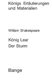 König Lear / Der Sturm (King Lear / The Tempest). Textanalyse und Interpretation. - Cover