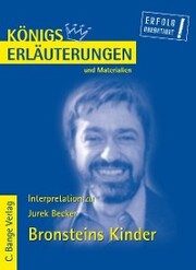 Bronsteins Kinder von Jurek Becker. Textanalyse und Interpretation. - Cover