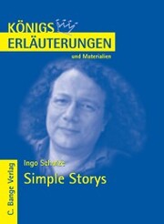 Simple Storys von Ingo Schulze. Textanalyse und Interpretation. - Cover