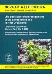 Life Strategies of Microorganisms in the Environment and in Host Organisms - Cover