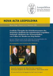 Festliche Übergabe des Präsidentenamtes der Deutschen Akademie der Naturforscher Leopoldina