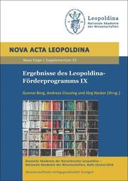 Ergebnisse des Leopoldina-Förderprogramms IX - Cover