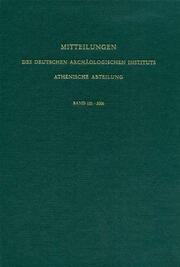 Mitteilungen des Deutschen Archäologischen Instituts. Athenische Abteilung - Cover