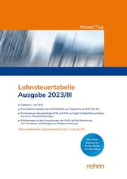 Lohnsteuertabelle Monat/Tag 2023/III